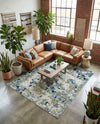 Chromatic Oasis Collection Area Rug -  Lagoon Rectangle Light Blue  lifestyle 32