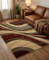 Bistro Lounge Collection Area Rug -  Frappe Rectangle Beige  lifestyle 22