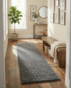 Cozy Comfort Shag Collection Area Rug - Haven (Pebble Gray) Runner Pebble Gray  lifestyle 63