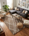 Cozy Haven Shag Collection Area Rug - Serenity (Khaki) Rectangle Khaki  lifestyle 12