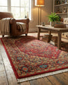 Persian Elegance Collection Area Rug -  Khorasan Rectangle Red  lifestyle 9