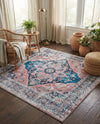 Laguna Sands Collection Area Rug -  Zuma Square Navy Blue  lifestyle 55