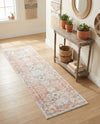 Parisian Elegance Collection Area Rug - Versailles (Rose Pink) Runner Rose Pink  lifestyle 69