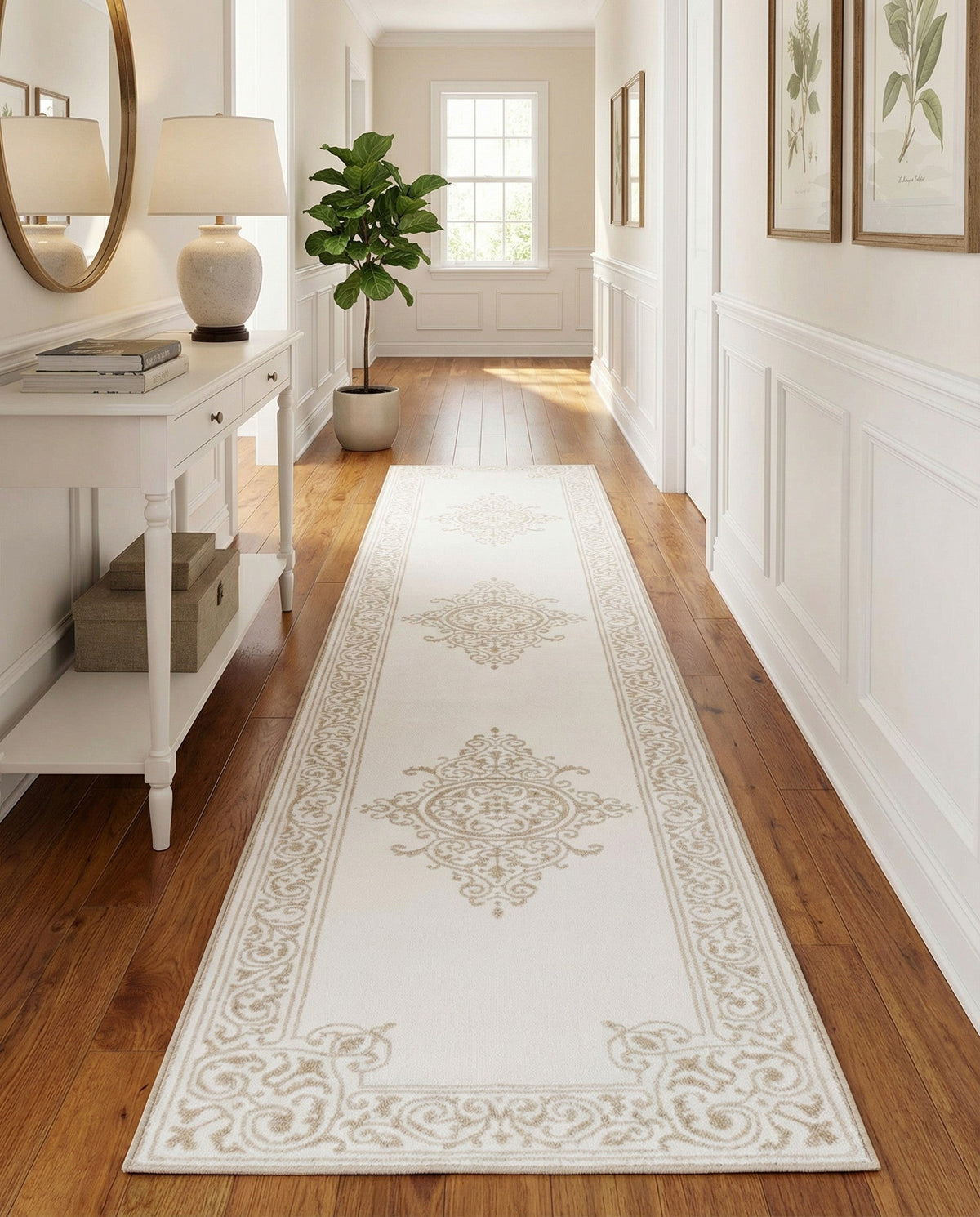 Sanctuary Retreat Collection Area Rug - Haven Runner Snow White  lifestyle 88