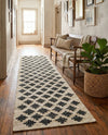 Benares Handwoven Jute Collection Area Rug -  Bodhi Runner Beige and Black  lifestyle 66