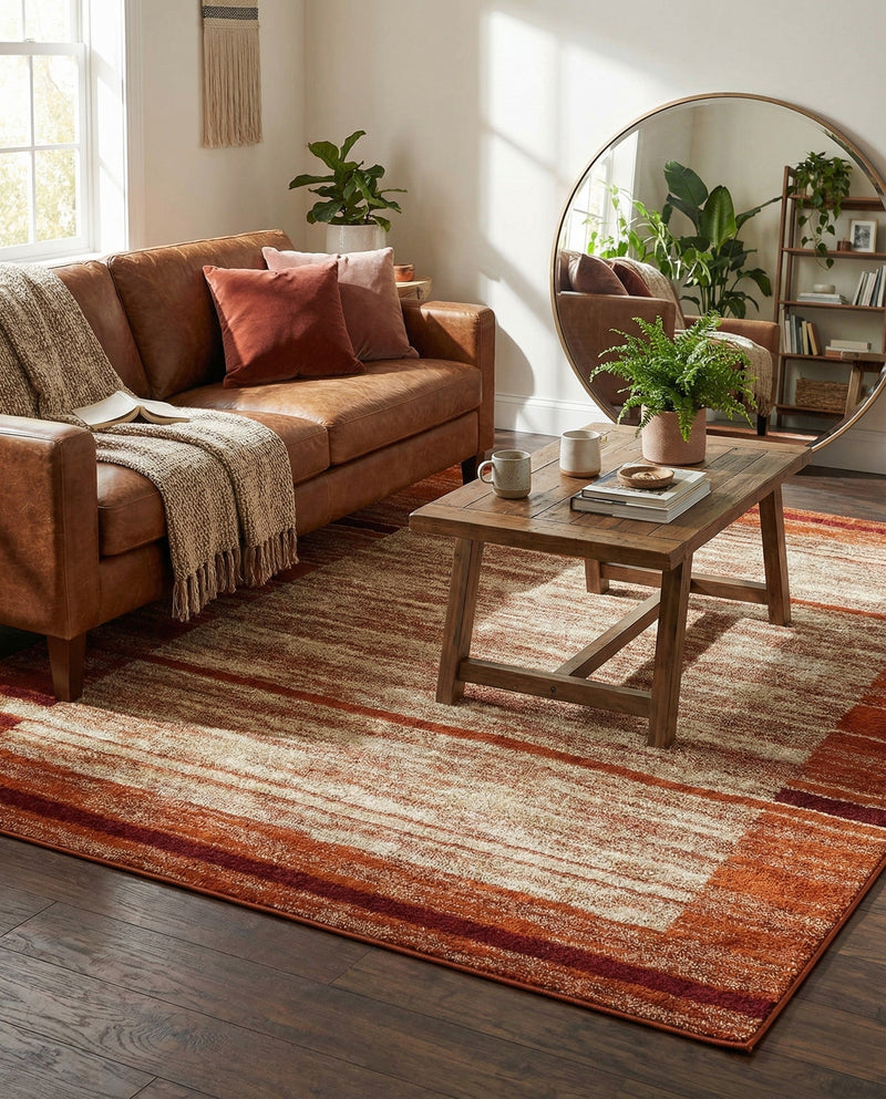 Autumn Meadow Collection Area Rug -  Nutmegwood Rectangle Beige  lifestyle 26