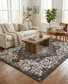 Urban Oasis Rugs Collection Area Rug -  Penthouse (Charcoal Gray) Square Charcoal Gray  lifestyle 58