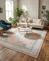 Beverly Grove Collection Area Rug -  Fairfax (Rose) Rectangle Rose  lifestyle 3