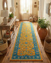 Casablanca Tapestry Collection Area Rug -  Marrakech (Sunshine Yellow) Runner Sunshine Yellow  lifestyle 27