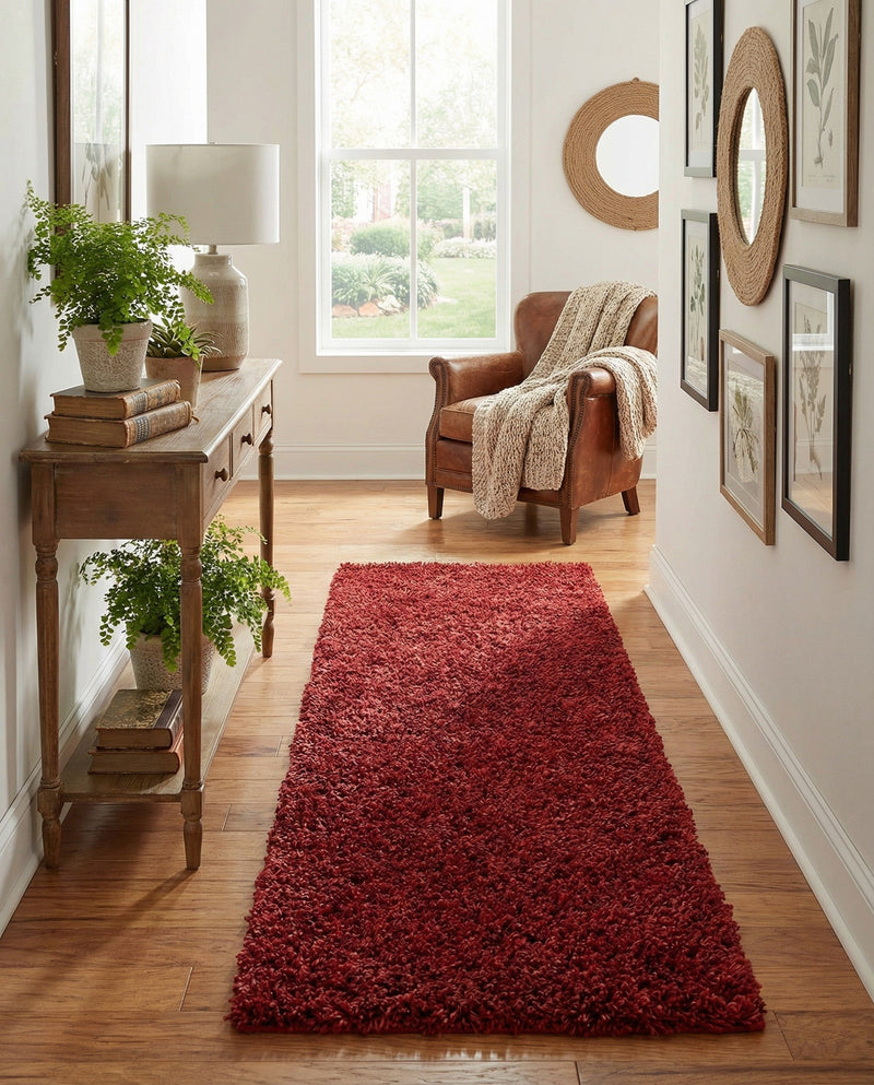 Alpine Plush Collection Area Rug -  Cortina (Poppy) Runner Poppy  lifestyle 62