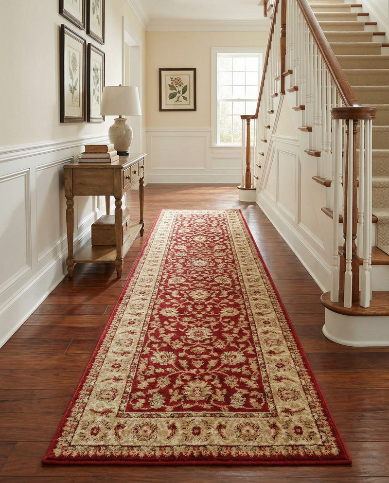 Jaipur Elegance Collection Area Rug -  Nahargarh (Red) Runner Red  lifestyle 69