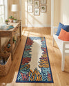 Caribbean Terrace Collection Area Rug -  Tortola Runner Multi  lifestyle 53