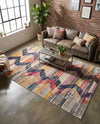 Colorburst Oasis Collection Area Rug -  Mirage Rectangle Multi  lifestyle 13