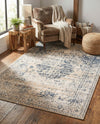 Coastal Manor Collection Area Rug -  Dunes Rectangle Dark Blue  lifestyle 6