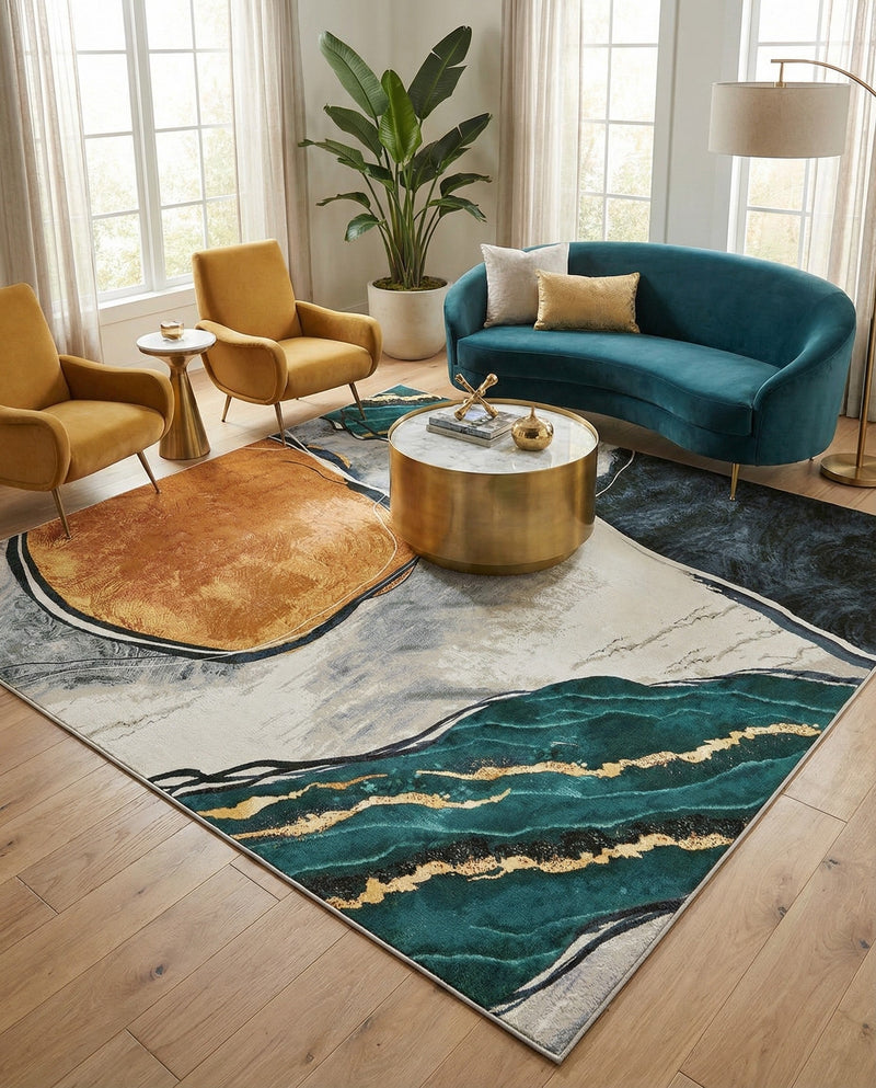 Urban Terrace Collection Area Rug -  Pavilion Square Multi  lifestyle 44