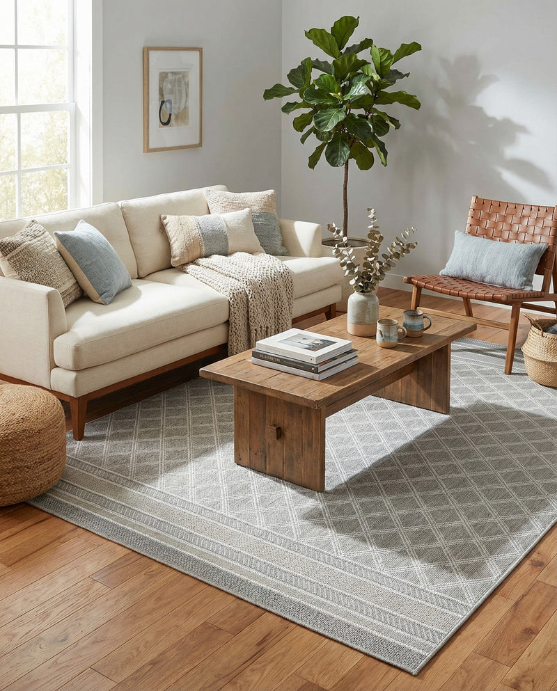 Savannah Pergola Collection Area Rug - Savannah Rectangle Gray  lifestyle 31