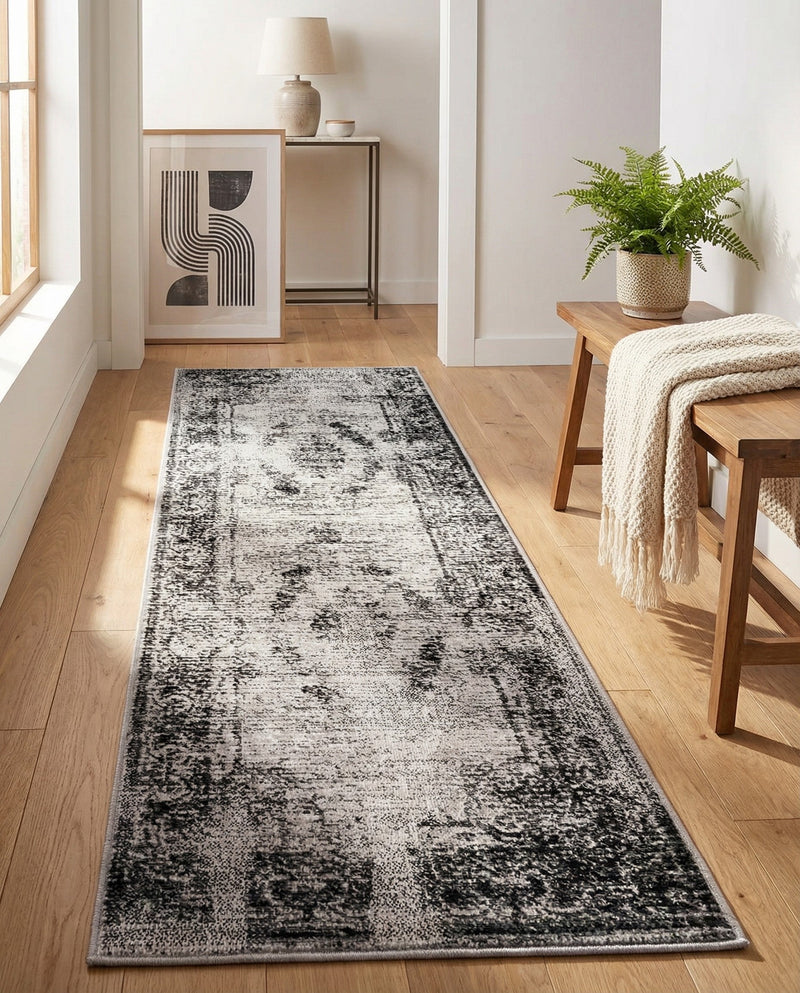 Copenhagen Comfort Collection Area Rug -  Roskilde Runner Gray  lifestyle 54