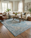 Coastal Haven Collection Area Rug -  Marina Rectangle Blue  lifestyle 25