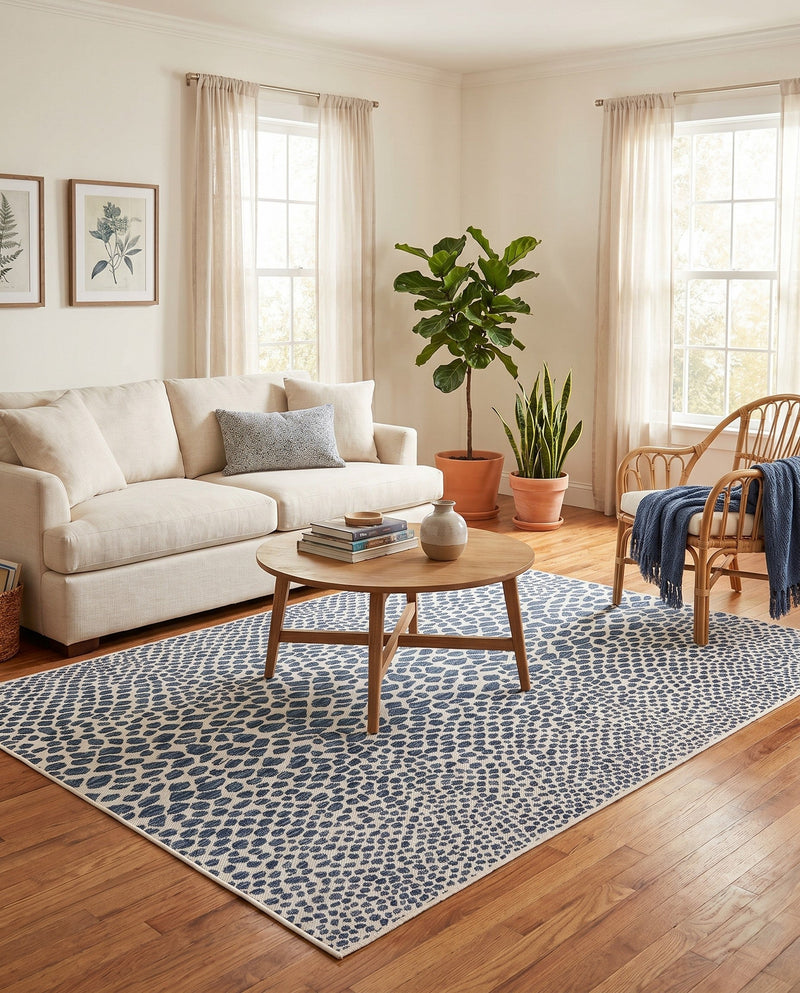 Urban Oasis Rugs Collection Area Rug -  Terrace (Blue) Rectangle Blue  lifestyle 17