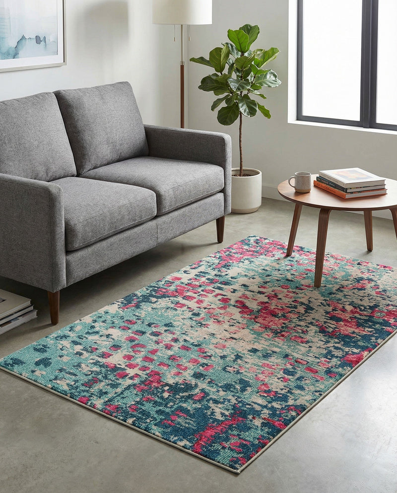 Sevilla Splendor Collection Area Rug - Alcazar Rectangle Blue  lifestyle 25