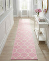Trellis Mosaic Collection Area Rug -  Pergolatown (Light Pink) Runner Light Pink  lifestyle 66
