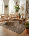 Sahara Sands Collection Area Rug -  Faiyum Square Brown  lifestyle 77