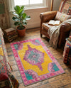 Heritage Elegance Collection Area Rug -  Winterthur (Yellow) Rectangle Yellow  lifestyle 4