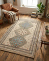 Savannah Threads Collection Area Rug -  Pampas Rectangle Beige  lifestyle 11
