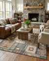 Savannah Sojourn Collection Area Rug -  Tsavo Rectangle Multi  lifestyle 17