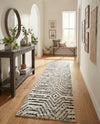 Marrakech Mosaic Collection Area Rug -  Tangier Runner Black and White  lifestyle 71