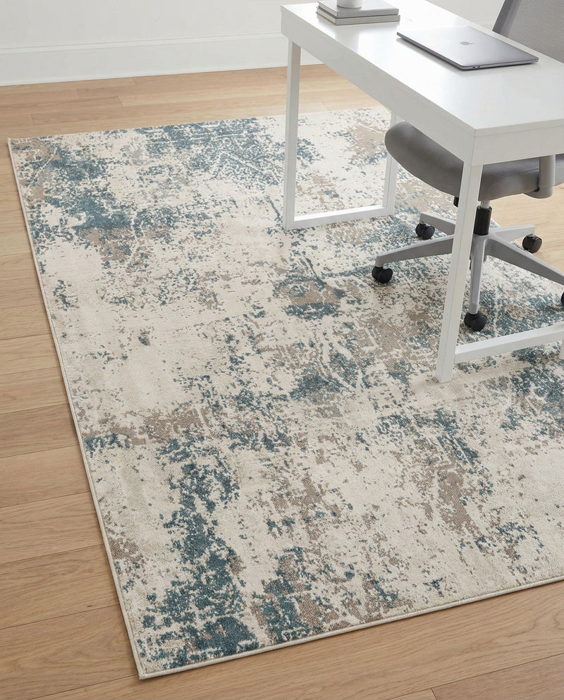Gobi Sands Collection Area Rug -  Shapotou Rectangle Beige  lifestyle 9