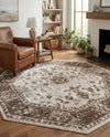 Andes Summit Collection Area Rug -  Aconcagua Octagon Cream  lifestyle 65