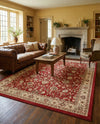 Isfahan Elegance Collection Area Rug - Naghsh-e Jahan (Burgundy) Rectangle Burgundy  lifestyle 41