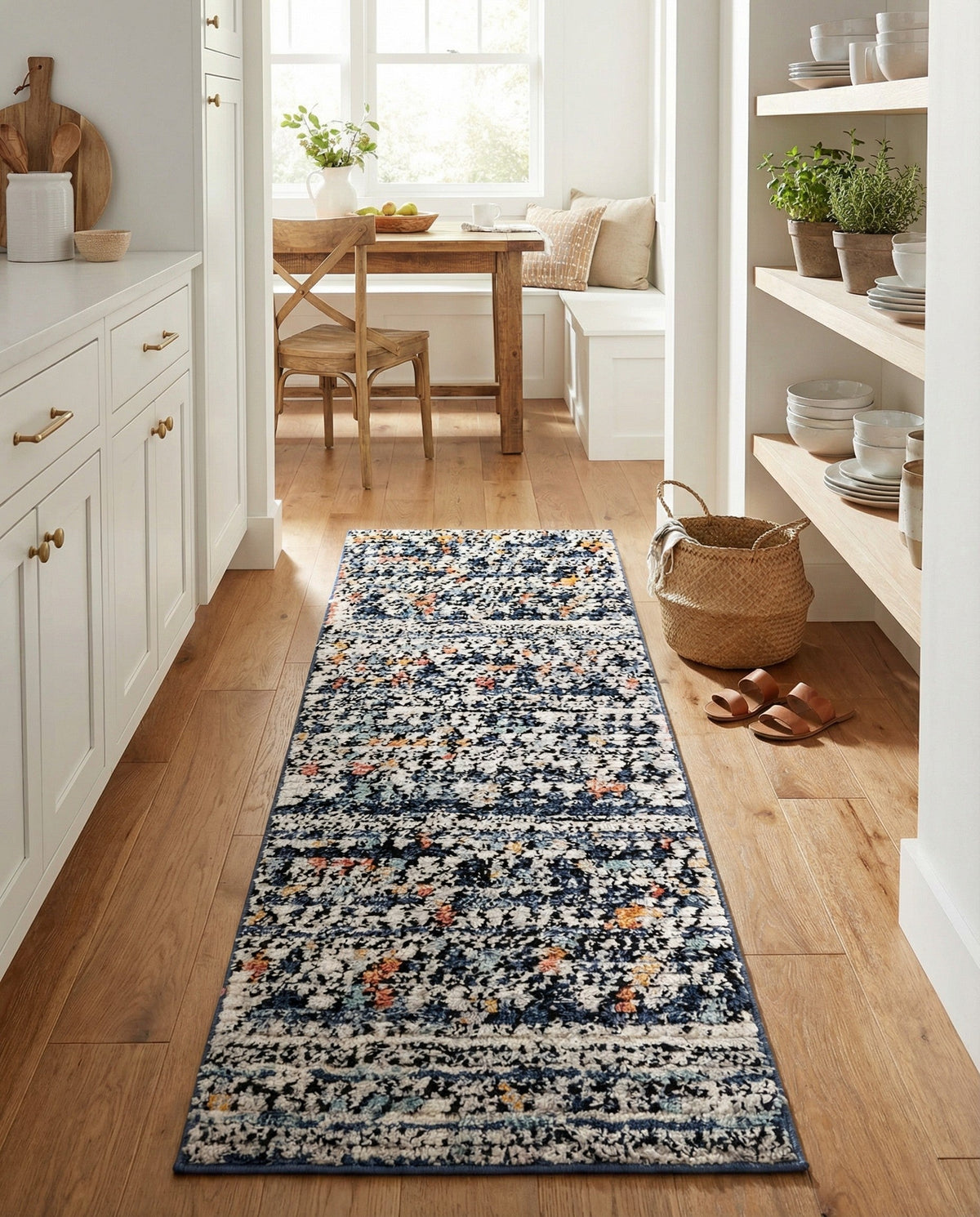 Tangier Treasures Collection Area Rug -  Marrakech Runner Multi  lifestyle 158