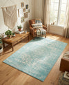Georgetown Rugs Collection Area Rug - Dupont (Aqua) Rectangle Aqua  lifestyle 9
