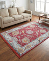 Arcadia Rugs Collection Area Rug - Eden (Red) Rectangle Red  lifestyle 23