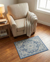 Savannah Series Collection Area Rug - Charleston (French Blue) Rectangle French Blue  lifestyle 20