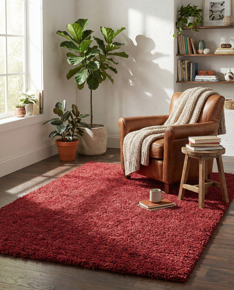 Alpine Plush Collection Area Rug -  Cortina (Poppy) Rectangle Poppy  lifestyle 16