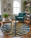 Aegean Elegance Washables Collection Area Rug -  Milos Round Light Brown  lifestyle 58