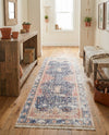 Bazaar Chic Collection Area Rug -  Rabat Runner Navy Blue  lifestyle 46