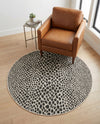 Urban Oasis Rugs Collection Area Rug -  Terrace (Black) Round Black  lifestyle 66