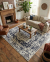 Georgetown Rugs Collection Area Rug - Dupont (Blue) Square Blue  lifestyle 59