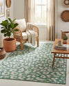 Savannah Escape Collection Area Rug -  Amazon (Green Blue) Rectangle Green Blue  lifestyle 38