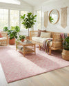 Mediterranean Lattice Collection Area Rug - Santorini (Pink) Rectangle Pink  lifestyle 12