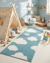 Wonder Tykes Collection Area Rug -  Dreamview Runner Sky blue  lifestyle 67