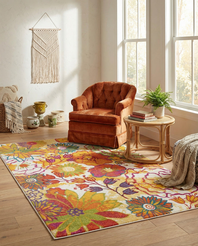 Venetian Elegance Collection Area Rug -  Accademia Rectangle Ivory  lifestyle 17