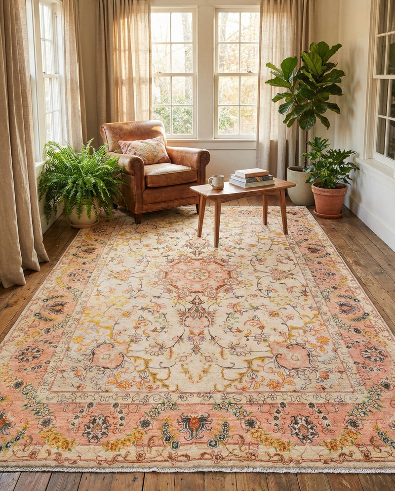 Bazaar Chic Collection Area Rug -  Fez Rectangle Ivory and Gold  lifestyle 20