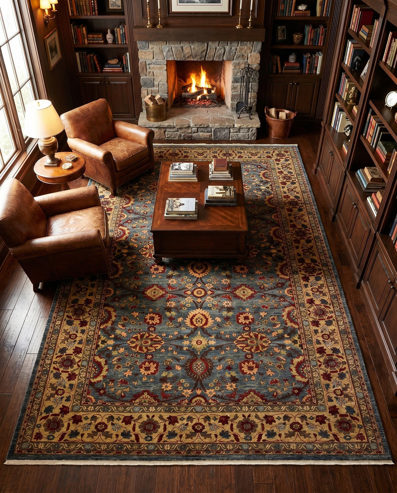 Chelsea Elegance Collection Area Rug -  Osterley Rectangle Blue  lifestyle 69