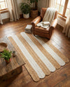 Serenity Braided Jute Collection Area Rug - Luna Rectangle Natural and Ivory  lifestyle 11