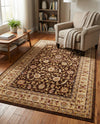 Jaipur Elegance Collection Area Rug -  Nahargarh (Brown) Rectangle Brown  lifestyle 26